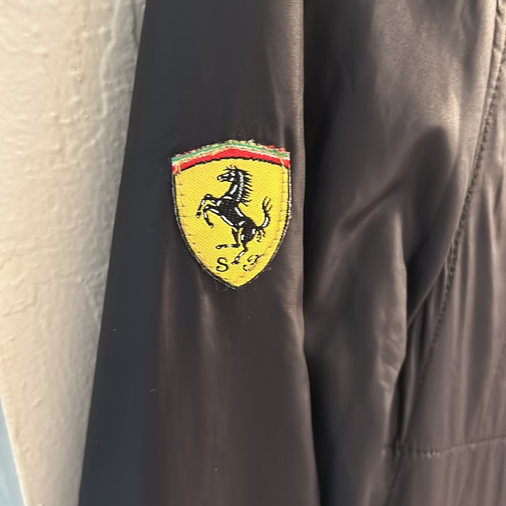 Authentic scuderia Ferrari black racer jacket puma women’s med - Picture 5 of 14